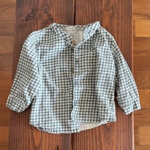 12M boy button down